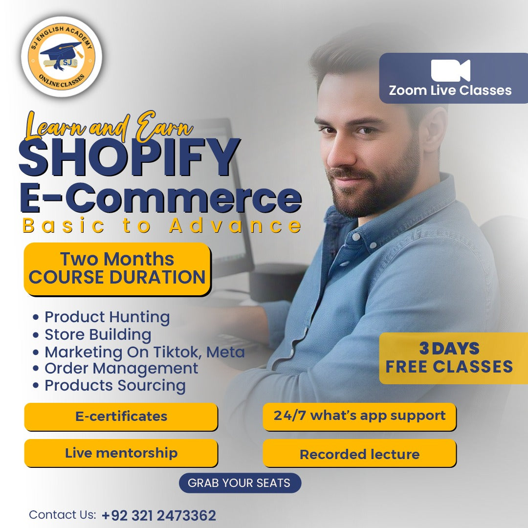 E-Commerce With Shopify - Basic To Advance